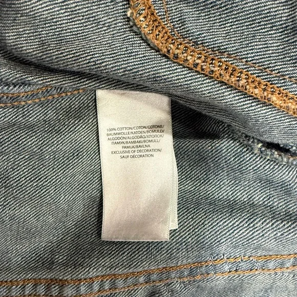 Polo by Ralph Lauren Kids Denim Jacket with Orange and Black Accents - Picture 6 of 6